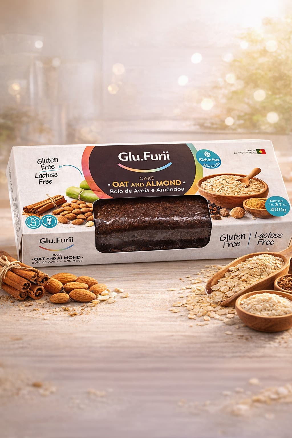 Bolo de Aveia e Amêndoa